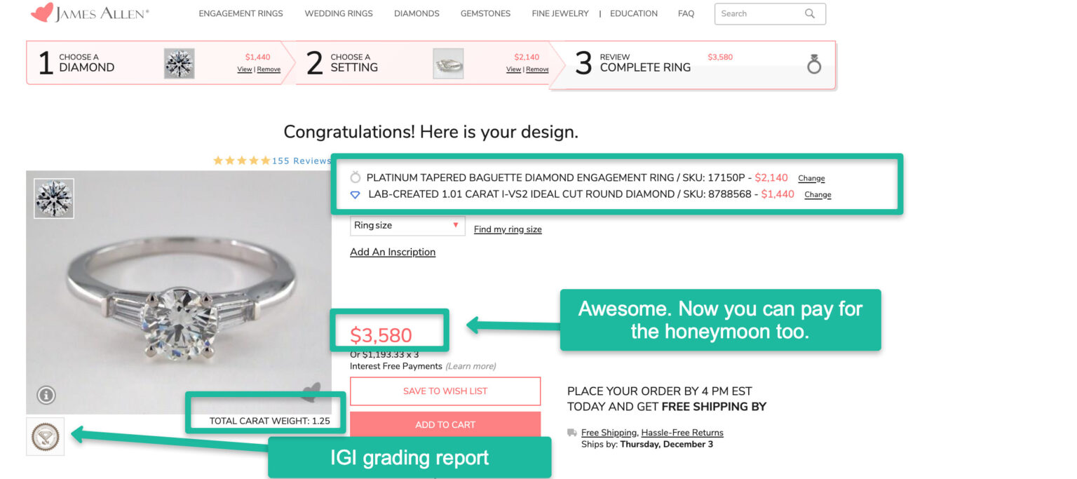 Is this Costco diamond ring worth it? A 1Carat Round Brilliant Flanked