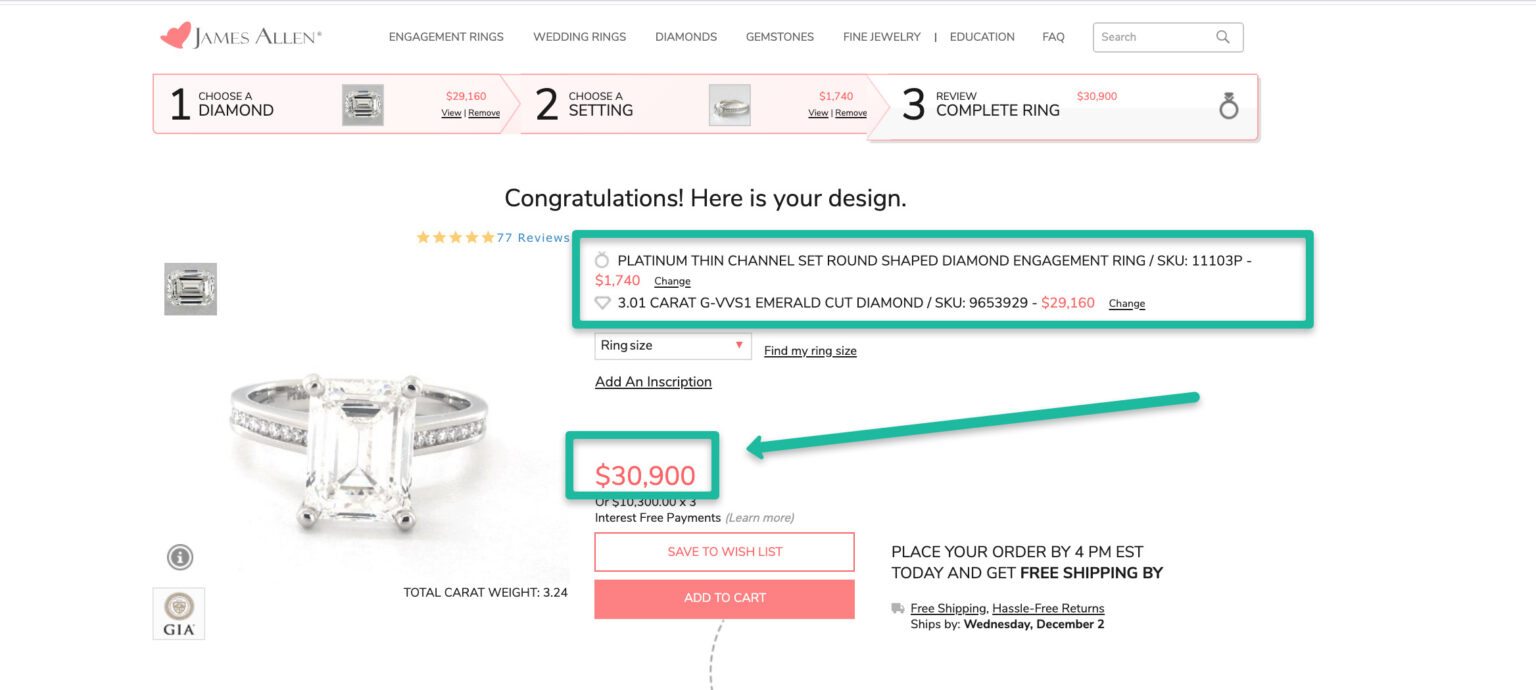 Is this Costco diamond ring worth it? Emerald Cut 3.23 ctw VVS2 Clarity